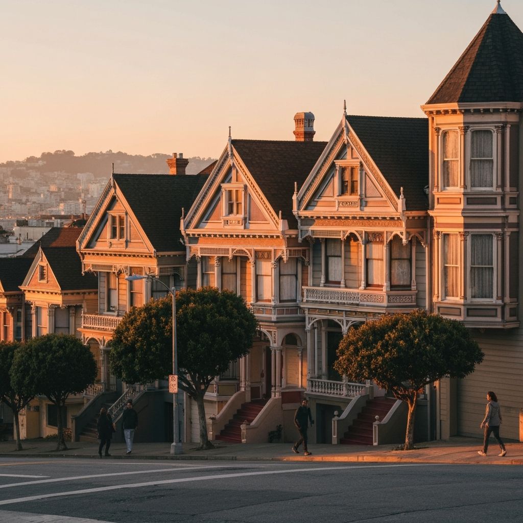 Alamo Square Victorians